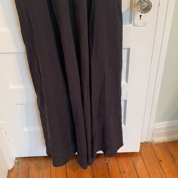 Black satin maxi dress - size M - Picture 3 of 4